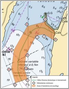 Chart of the anchorage at Hiva Oa