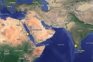 Map of Africa and the Arabian Peninsula