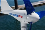 Picture of a wind turbine used on a yacht for generating electricity